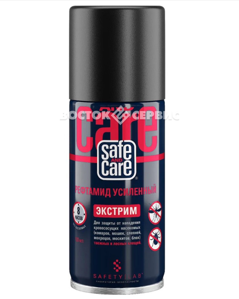 Аэрозоль репеллент Safe and Care РЕФТАМИД ЭКСТРИМ 100 мл
