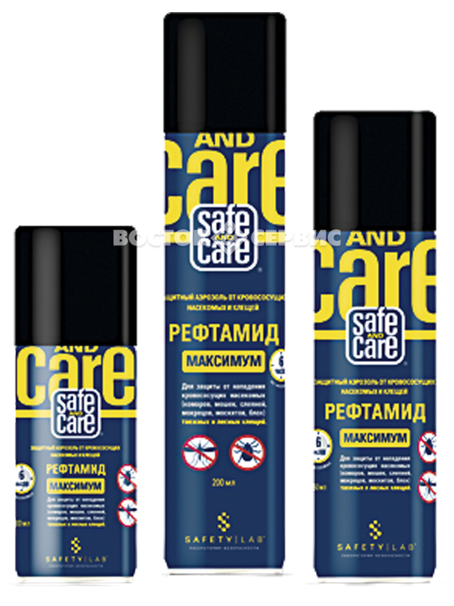 Аэрозоль защитный Safe and Care РЕФТАМИД МАКСИМУМ 200 мл